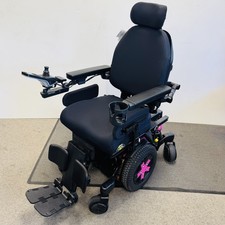 Quantum Edge 3 Stretto iLevel Power Wheelchair Pink Q-Logic 3 EX Tilt Recline