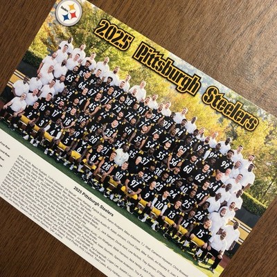 Pittsburgh Steelers 2025 Official Team Photo, Aaron Rodgers & Mike Tomlin FINAL