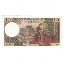 [#145679] France, 10 Francs, Voltaire, 1964, K.103, AU, Fayette:62.10, KM:147, a