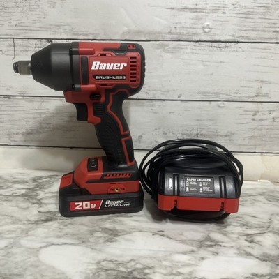 Bauer 20v 2085CR-B Bauer 3-Mode Impact Wrench Tool W/1.5 AH battery 1701C-B 