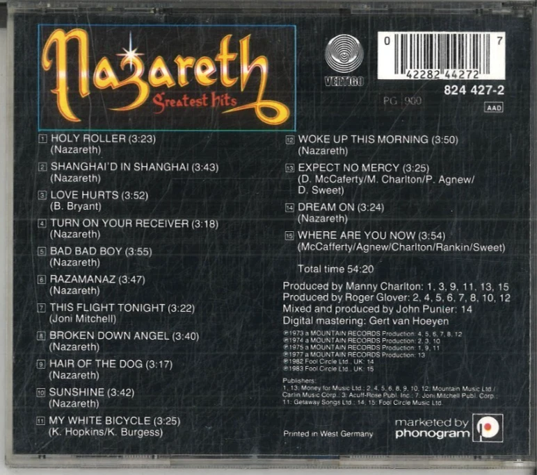Nazareth - Greatest hits ( CD ) - Bild 2 von 2