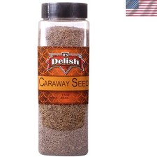 16 Oz Large Jar of Its Delish Caraway Seeds - Flavorful Spices for Cooking