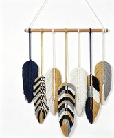 Makramee Wandbehang Boho Chic Deko Wandteppich FüR Wohnzimmer Schlafzimmer