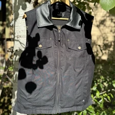 Kakadu Australia Kelly Vest Leather Collar Concealed Carry XS Canvas Utility