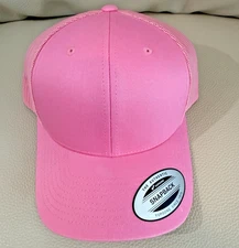 Blank Plain Mesh Trucker Snapback Hat Cap Women Pink