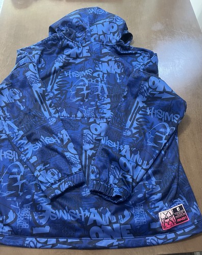 AND1 Jump Shot Graffiti Jacket Size 2x XXL Zip Up With Hood - Picture 4 of 11