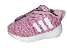 adidas Originals Pink White Athletic Kids Sneakers Low Top Breathable Mesh SIZE