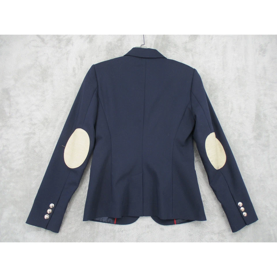 Tommy Hilfiger Blazer Mujer 2 Azul Marino Parche en el Codo Azul Marino Preppy Oficina Náutica Foto 2 de 4