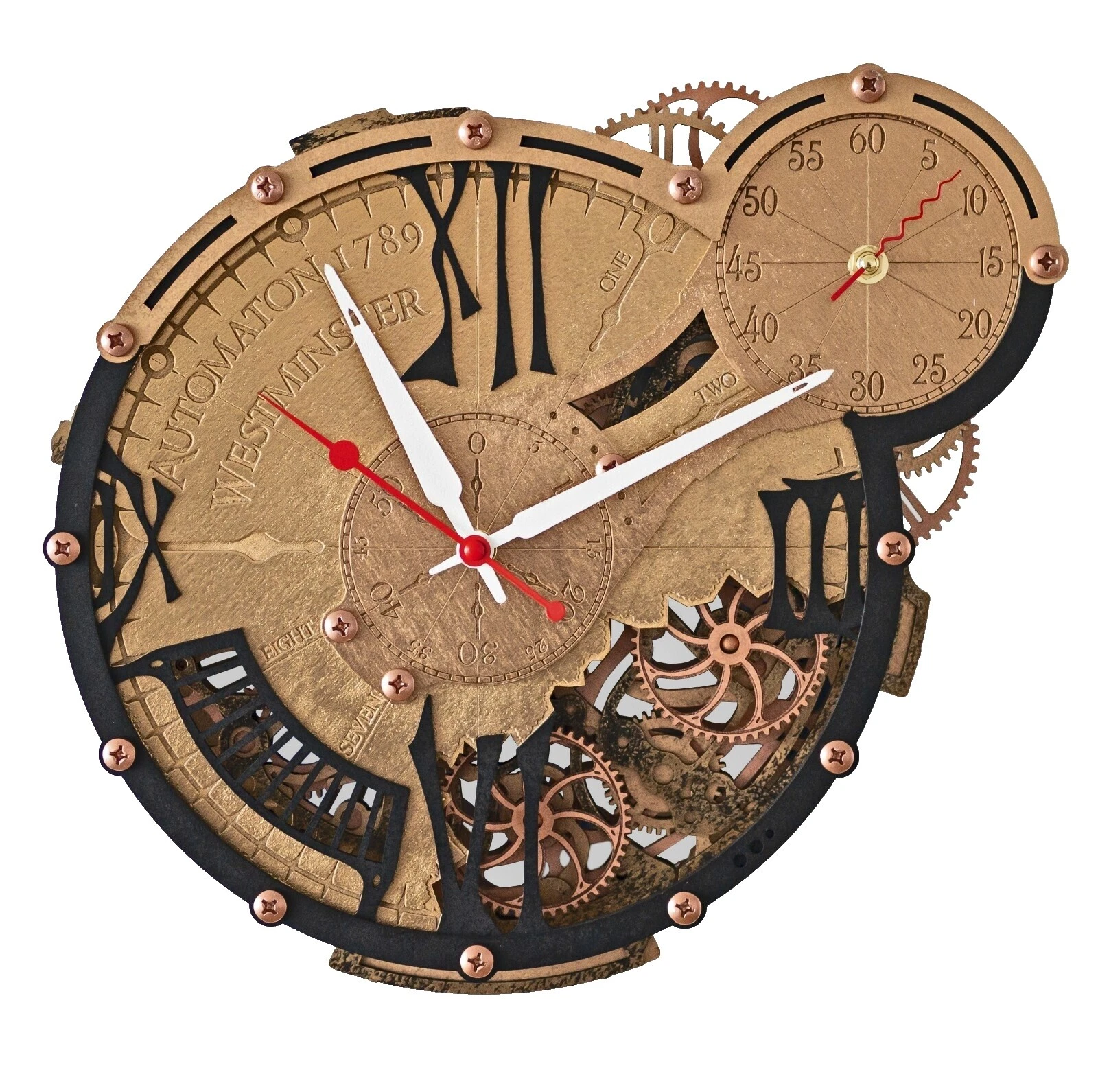 Wooden Multicolor Wall Clocks