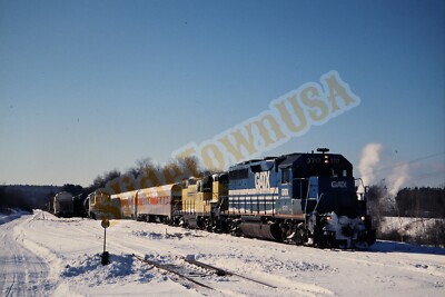 Vintage 1996 Duplicate Train Slide 3717 GATX Engine Danville Jct. X8O087