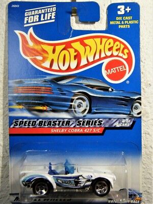 Hot Wheels #040 SHELBY COBRA 427 S/C 2000 Speed Blaster Series #4/4 1:64 Diecast