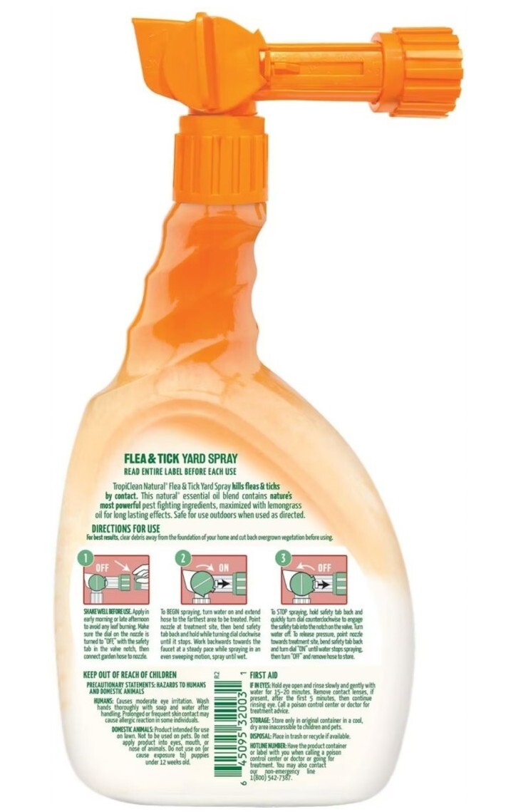 tropiclean natural flea & tick carpet powder