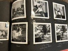 Vintage 50s Photo Album - Family Life, Pet, Automobiles, Landscapes, Children