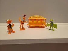 Dinosaur train lot with car attachment buddy mr. Conductor tiny winter scarves