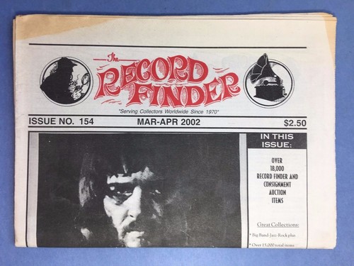 The RECORD FINDER - No.154 March-Apr 2002 - Hard To Find US Newspaper for Vinyl - Imagen 2 de 3