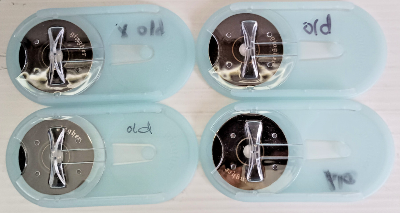 3 Fiskars, Dritz Sharpener, 4 Used Gingher 45mm Rotary Blades Lot