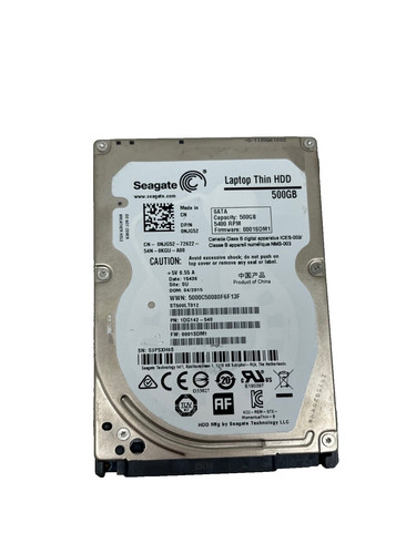 Seagate 500GB SATA-Festplatte 2,5" 5400 1/min ST500LT012 0NJG52 1DG142-540