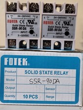 Fotek Solid State Relay SSR-90DA Module 3-32 VDC to 24-380 VAC, 90A max
