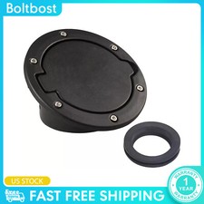 Black Metal Abs Fuel Door Gas Cap Lid Cover For Jeep Wrangler Jk 2007 - 2018 Black Metal Abs Fuel Door Gas Cap Lid Cover For Jeep Wrangler Jk 2007 - 2018