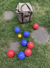 Sportcraft Official Bocce Ball Set Italy 8 Balls 1 Pallino Ball W/Bag