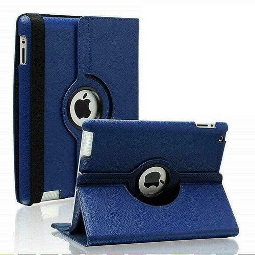 Housse Etui Coque 360 Rotatif Cuir Folio Antichoc Support pour Tous iPad Mini Air Pro - Photo 16/16