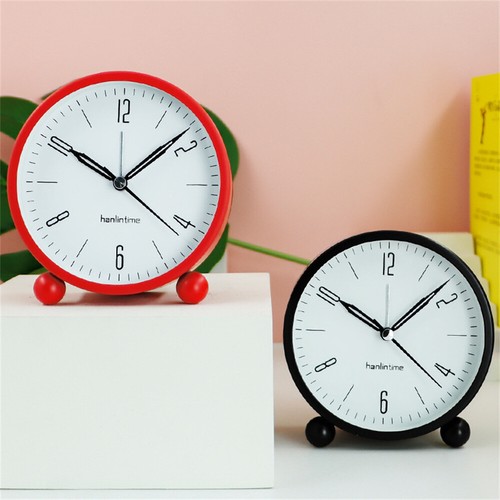 Vintage Retro Analog Alarm Clock, 4 inch Super Silent Non Ticking Small Clock - Picture 3 of 15