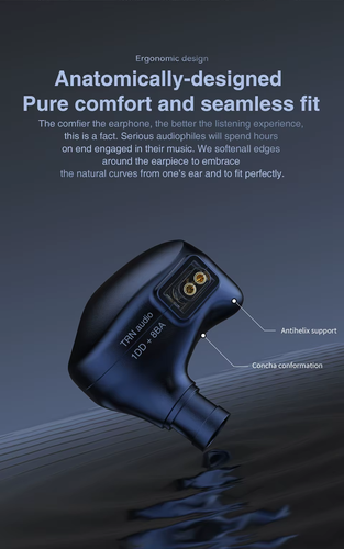 TRN-VX Pro 8BA 1DD HiFi Hybrid In-Ear Earphones with Replaceable Cables V90 X7 V - Afbeelding 2 van 9