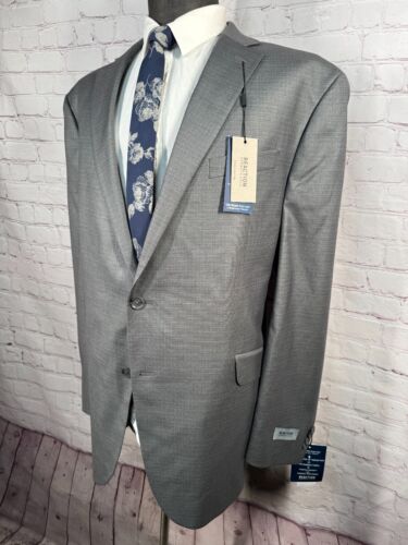 NEW KENNETH COLE Mens Gray ATHLETIC FIT Suit Sport Coat Blazer Jacket SIZE 50L - Picture 2 of 10