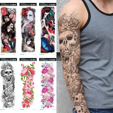 Temporary Fake Tattoo Colorful Tattoo Sticker Waterproof Water Transfer BodyAr ~