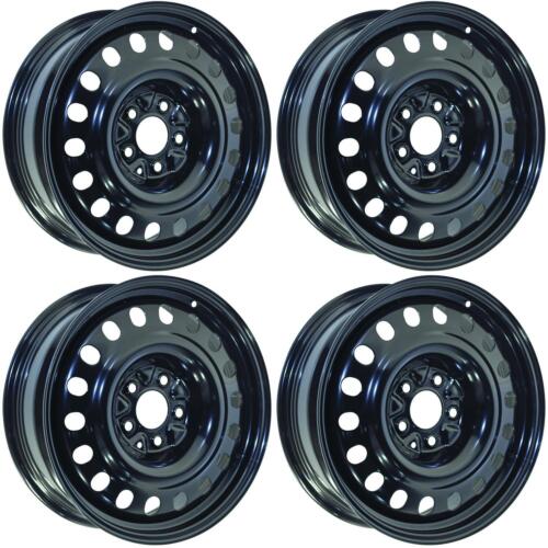 Set of 4 Black 17in Steel Wheel Rims for Chevrolet Malibu, RTX X47767 5Lug