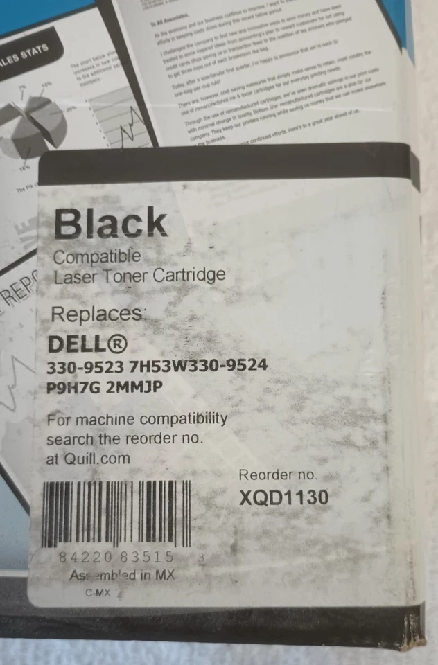Repuesto One Quill.com para cartucho de tóner láser negro Dell 330-9523, P9H7G Foto 2 de 4
