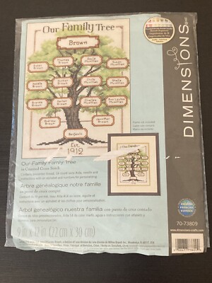 Dimensions Our Family Tree Counted Cross Stitch Kit 70-73809