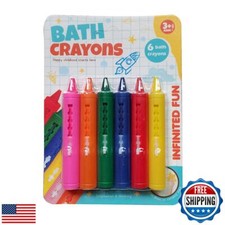 Cosaway Bath Crayons Toddler Bath Toys, 6Packs