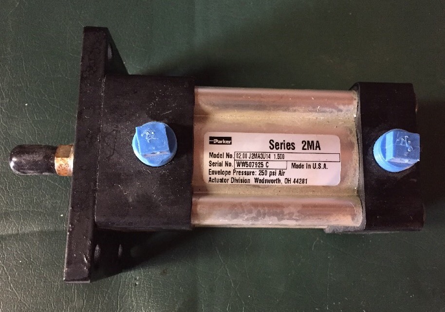 PARKER PNEUMATIC CYLINDER SERIES 2MA 02.00 J2MA3u14 1.500 / 250 Psi Air