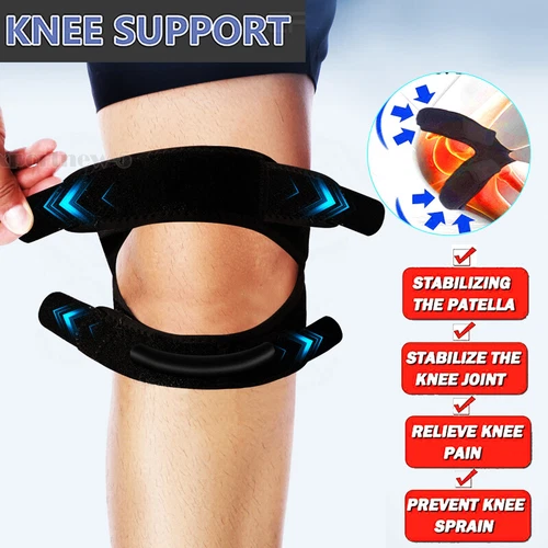 Patella Stabilizer Knee Support Strap Tendon Brace Pain Rellief Sport Warp Belt - Picture 4 of 32
