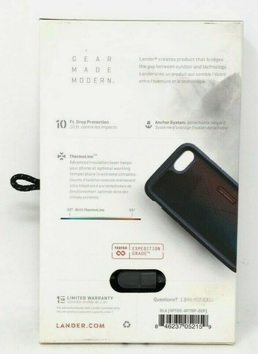 Lander Torrey Case for iPhone 8 Plus (Black) - 4PTBS-AP78P-6EP *NEW* - Picture 2 of 4