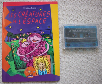 Learn French through story - Les creatures de l'espace - book & tape NEW