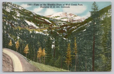 Postcard Vista on the Western Slope of Wolf Creek Pass U.S. 160 Colorado