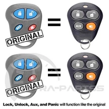 2 New Replacement Sidewinder Keyless Entry Remote Car Key Fob For EZSDEI476