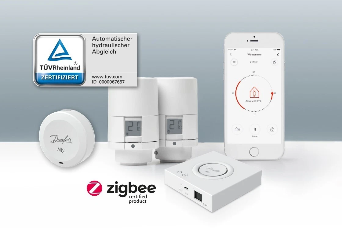 Danfoss Ally Smart Home Heating System ZigBee Radiator Valve Thermostat  WiFi TRV | eBay
