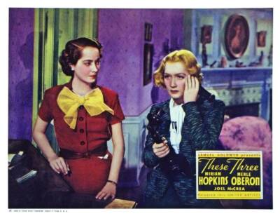 These Three lobby card Merle Oberon Miriam Hopkins 1936 OLD PHOTO