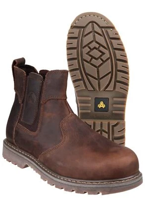 AMBLERS SAFETY AMBLERS FS165 STAHLZEHEN-ZWISCHENSOHLE ANZIEHEN HERREN CHELSEA ARBEITSSICHERHEIT HÄNDLERSTIEFEL