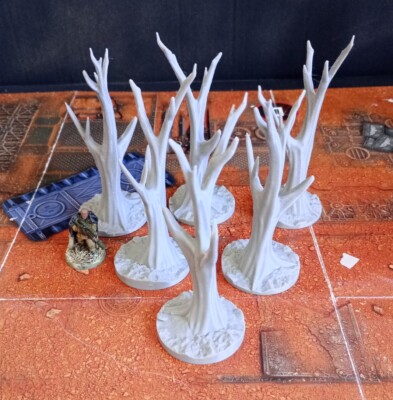 Wargaming-Geländelandschaft, X6 Tree's. 3D gedruckt siehe andere Artikel zum Verkauf