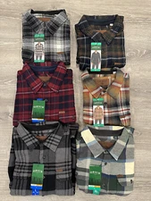 NEW! Orvis - Heavy Weight Flannel Shirts - Plaid - Red, Green, Navy, & Brown