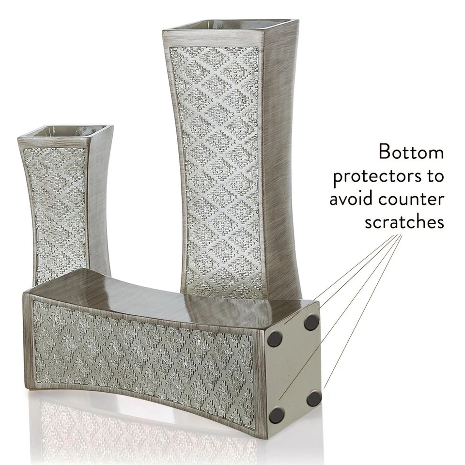 Dublin Flower Vase Set of 3 - Centerpieces for Dining Room Table, Decorative ... - Image 4 of 4