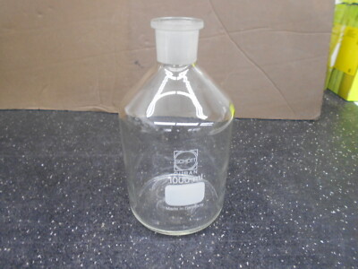 SCHOTT DURAN 1000mL NARROW MOUTH GLASS REAGENT BOTTLE
