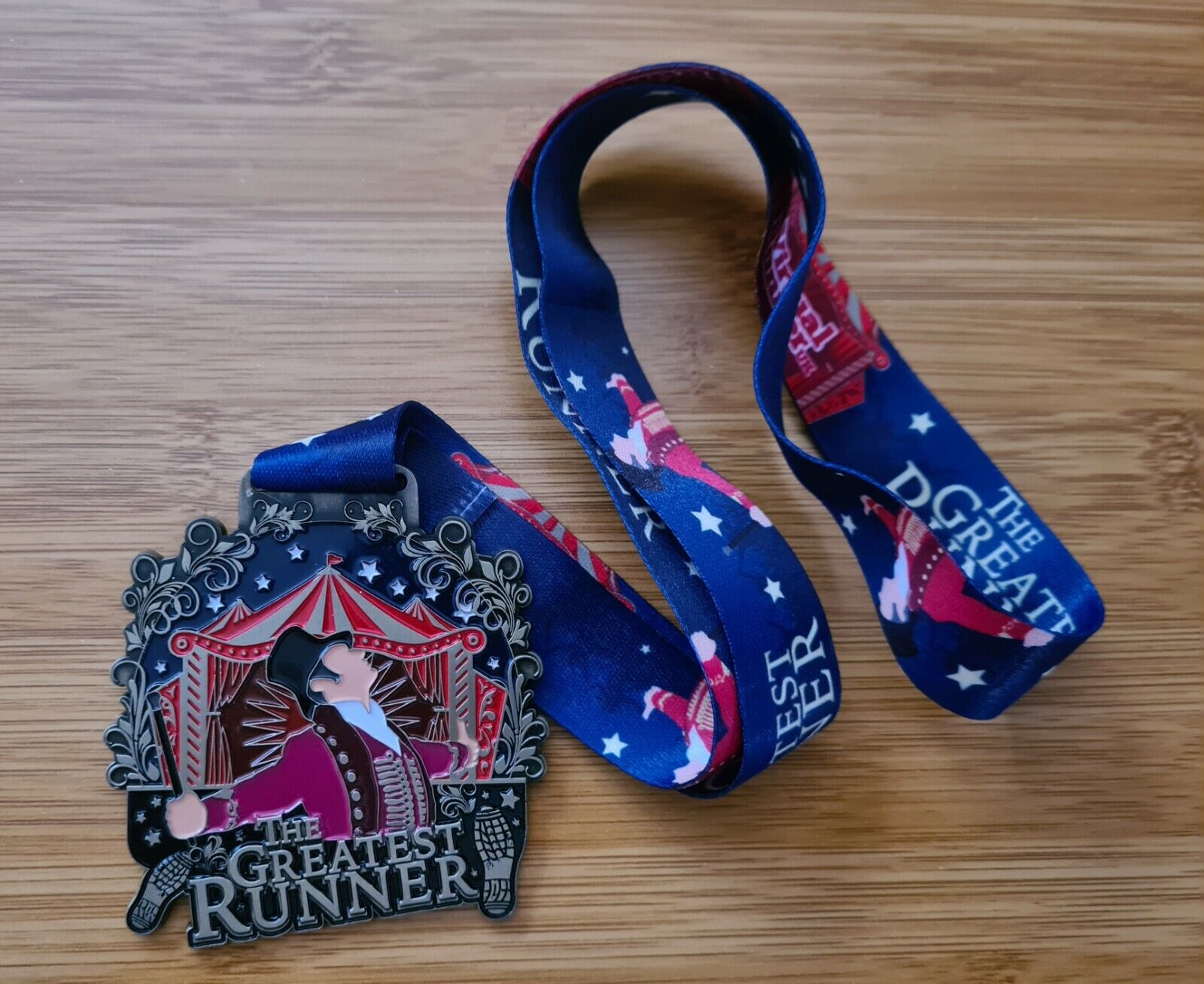 Running The Greatest Showman Runner  Medal Collectable Medal