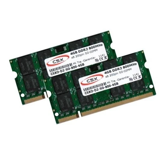 2x 4GB 8GB DDR2 800 Mhz HP Compaq 2230s 6530b 6730b 6730s RAM