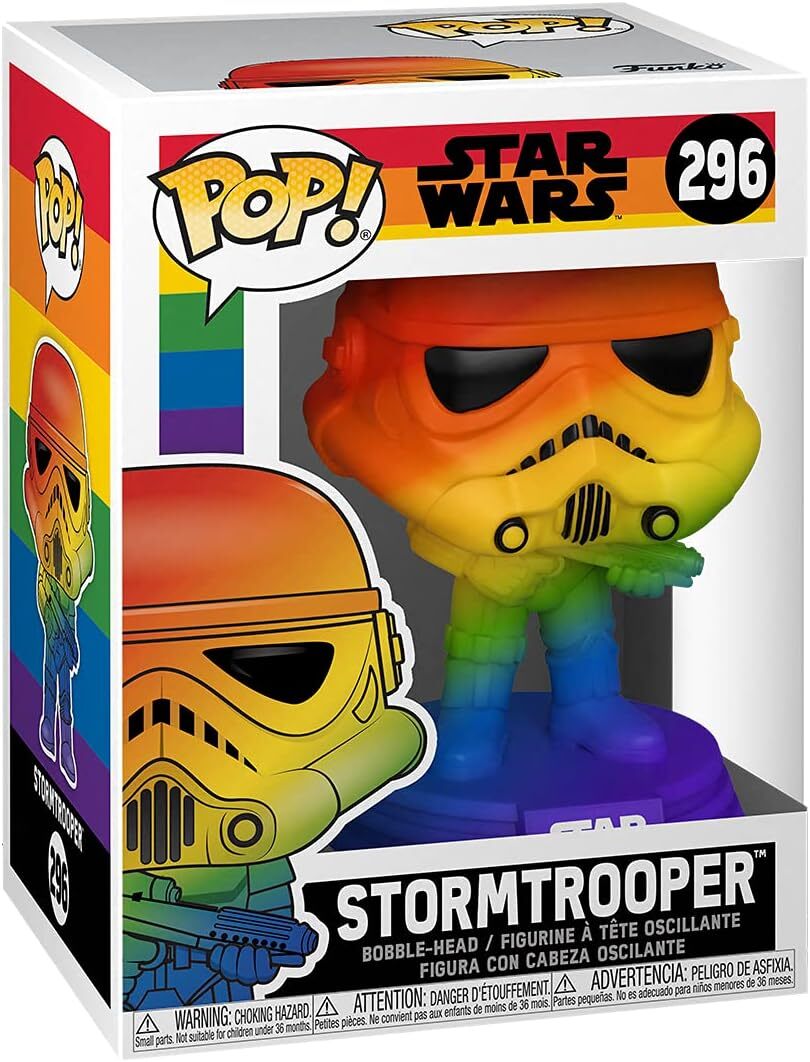 Thumbnail - Funko Pop Star Wars Stolz - Stormtrooper (regenbogen) Vinyl Figur