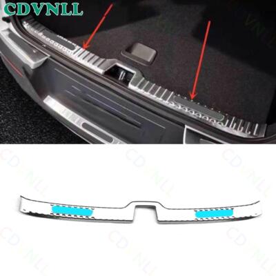 For Volvo C40 2022-2024 Silver Steels Rear Bumper Protector Sill Plate Cover
